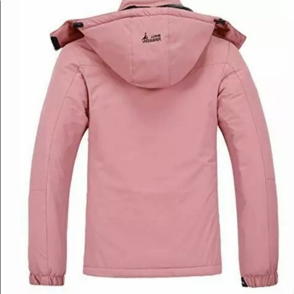 MOERDENG Women's Hooded Ski Jacket Size Small Pink New With Tags - Picture 2 of 12